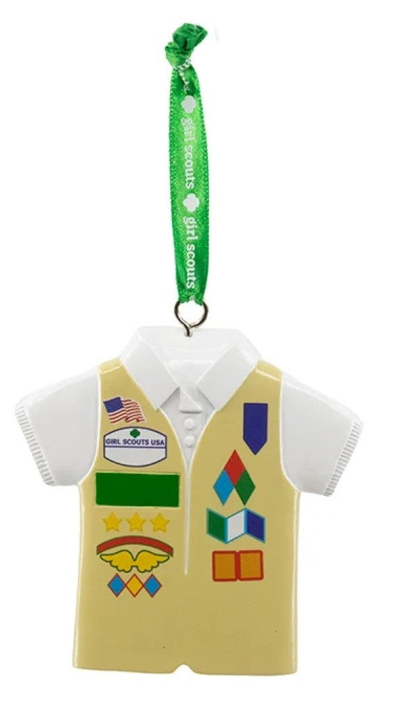 Girl Scouts Of The USA Vest Ornament - Blue