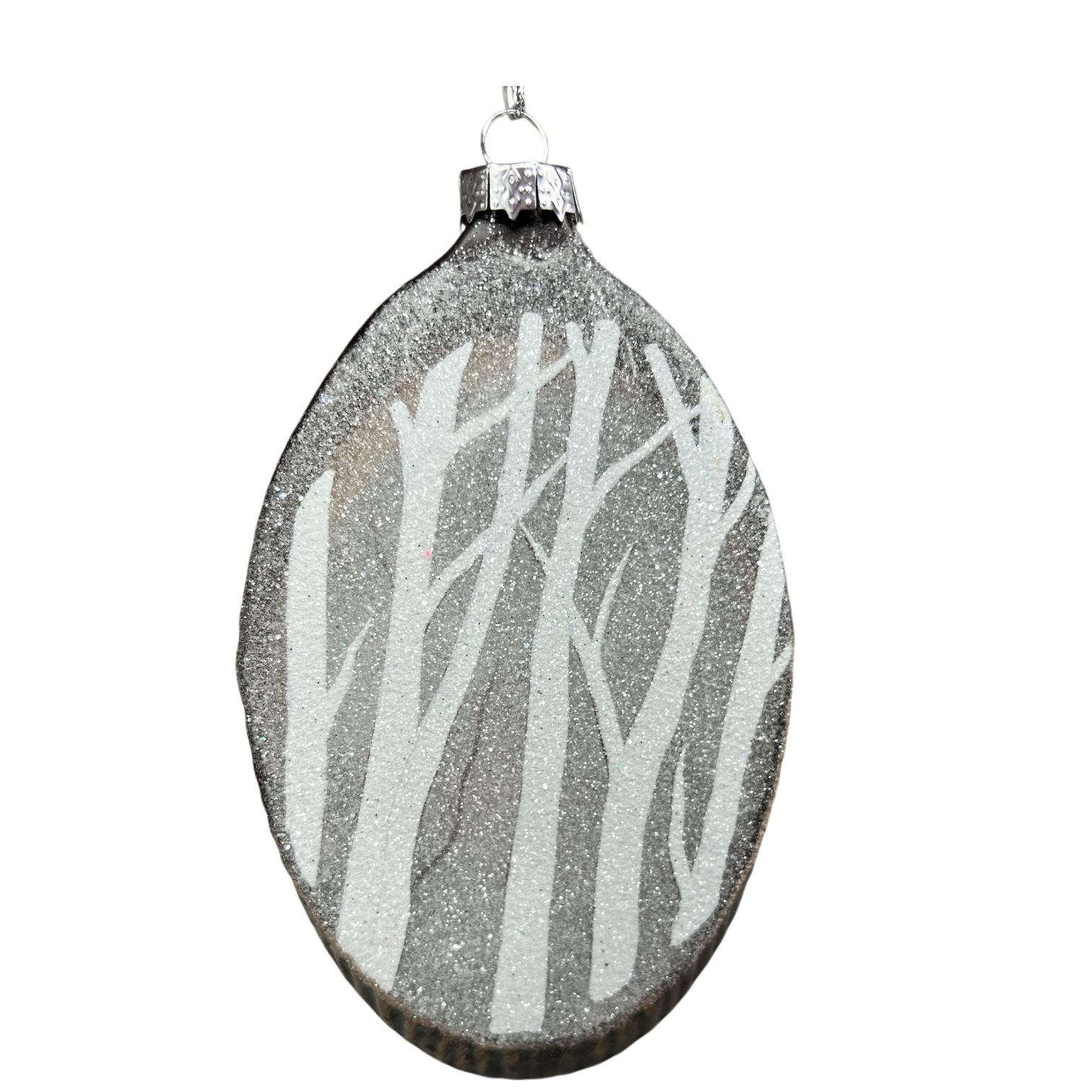 Glass Holiday Bird Design Ornament - Cardinal