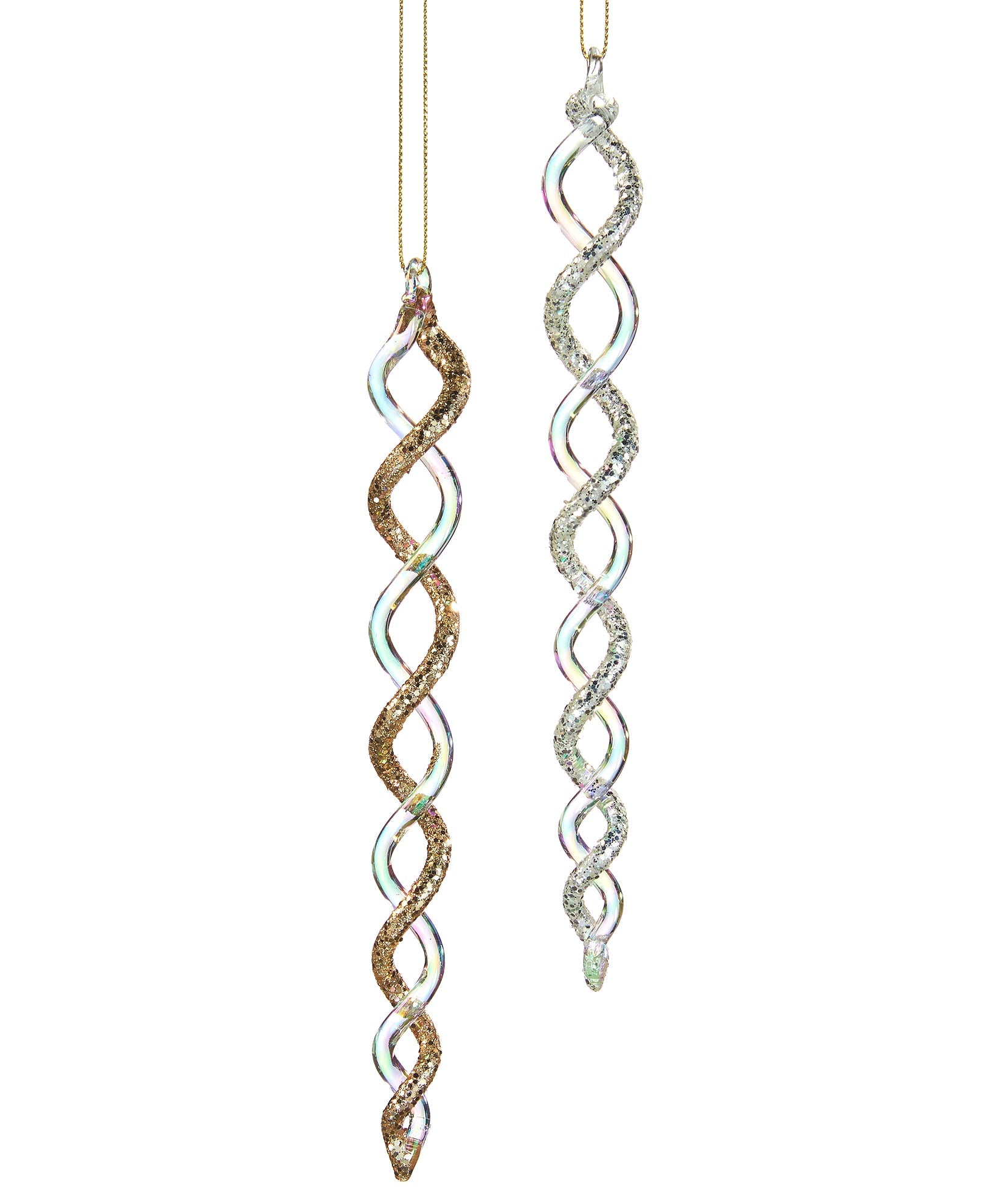 Glass Icicle Ornament -