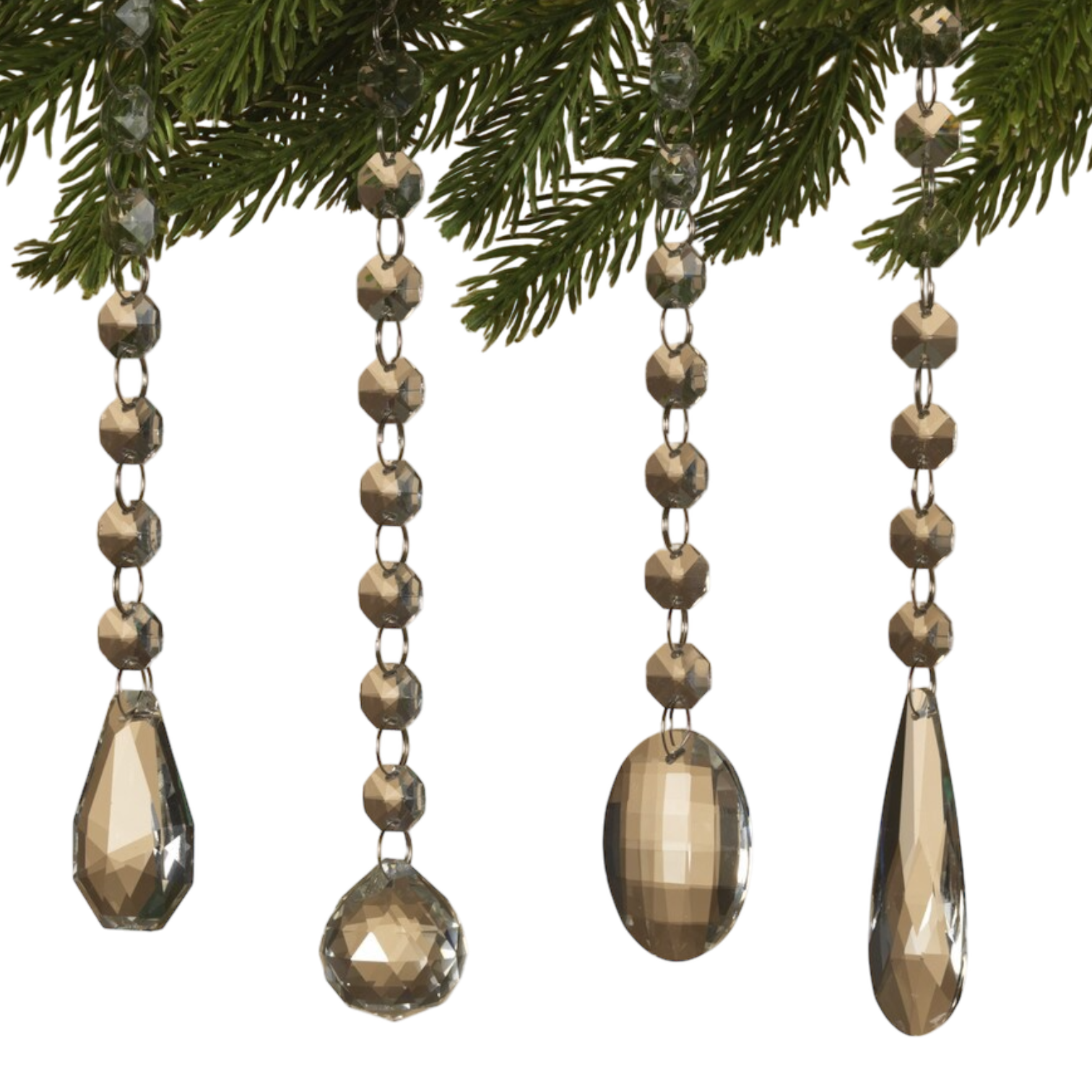 Glass Look Acrylic Jewel Ornament -