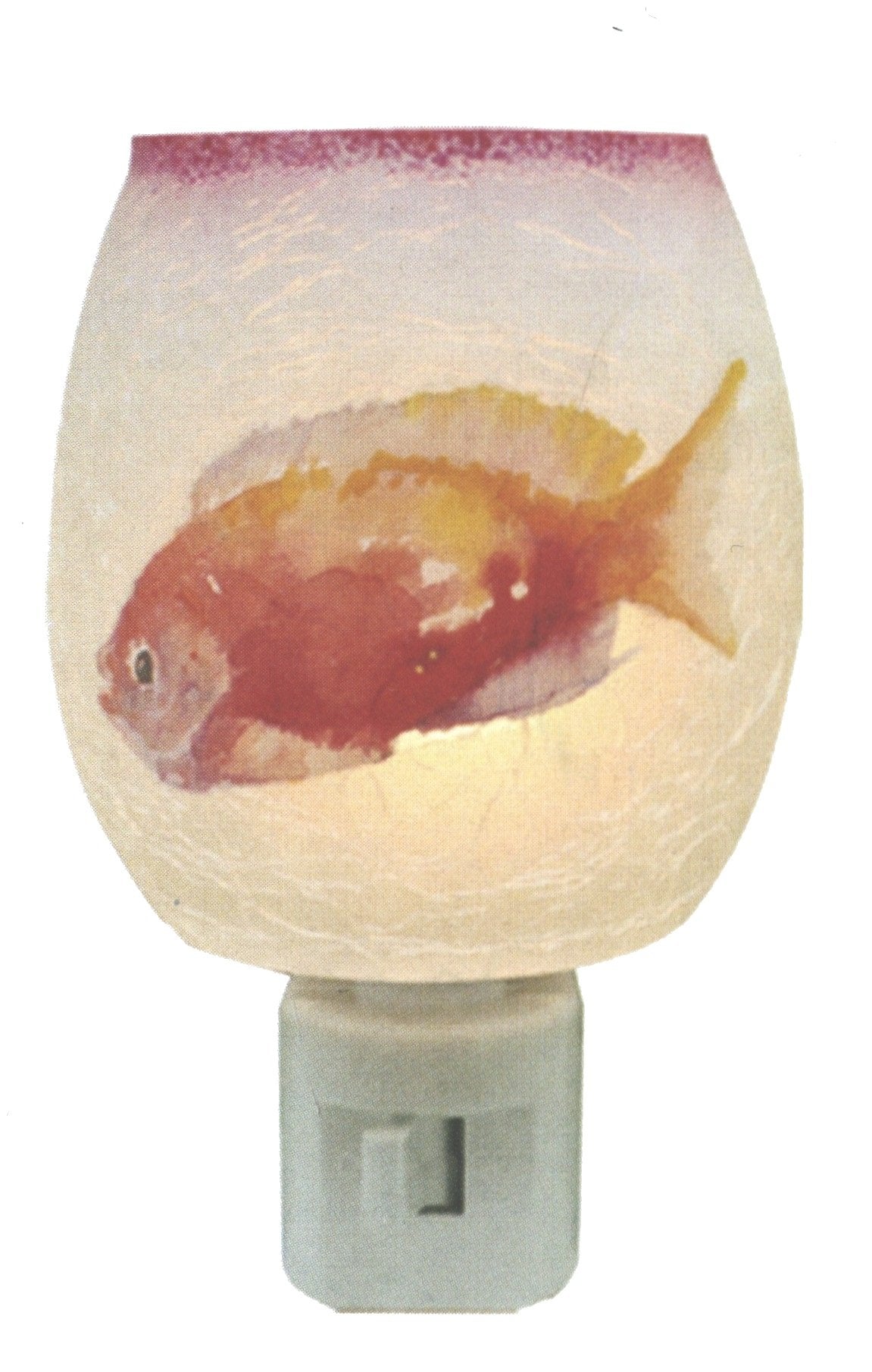 Glass Nightlight - Water Color Fish - Style E