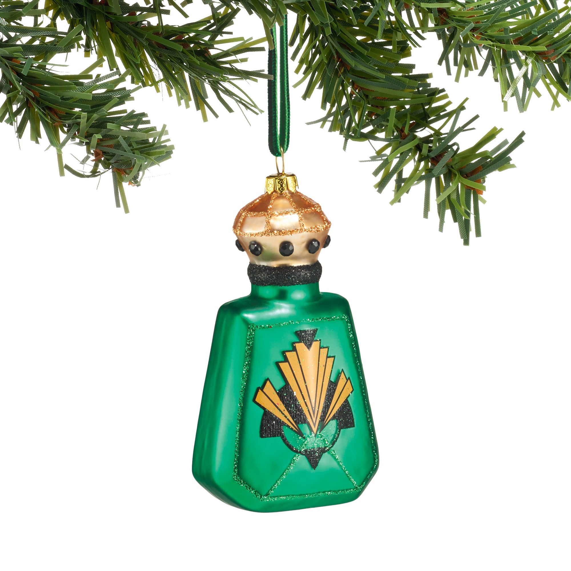 Glass Perfume Bottle Ornament