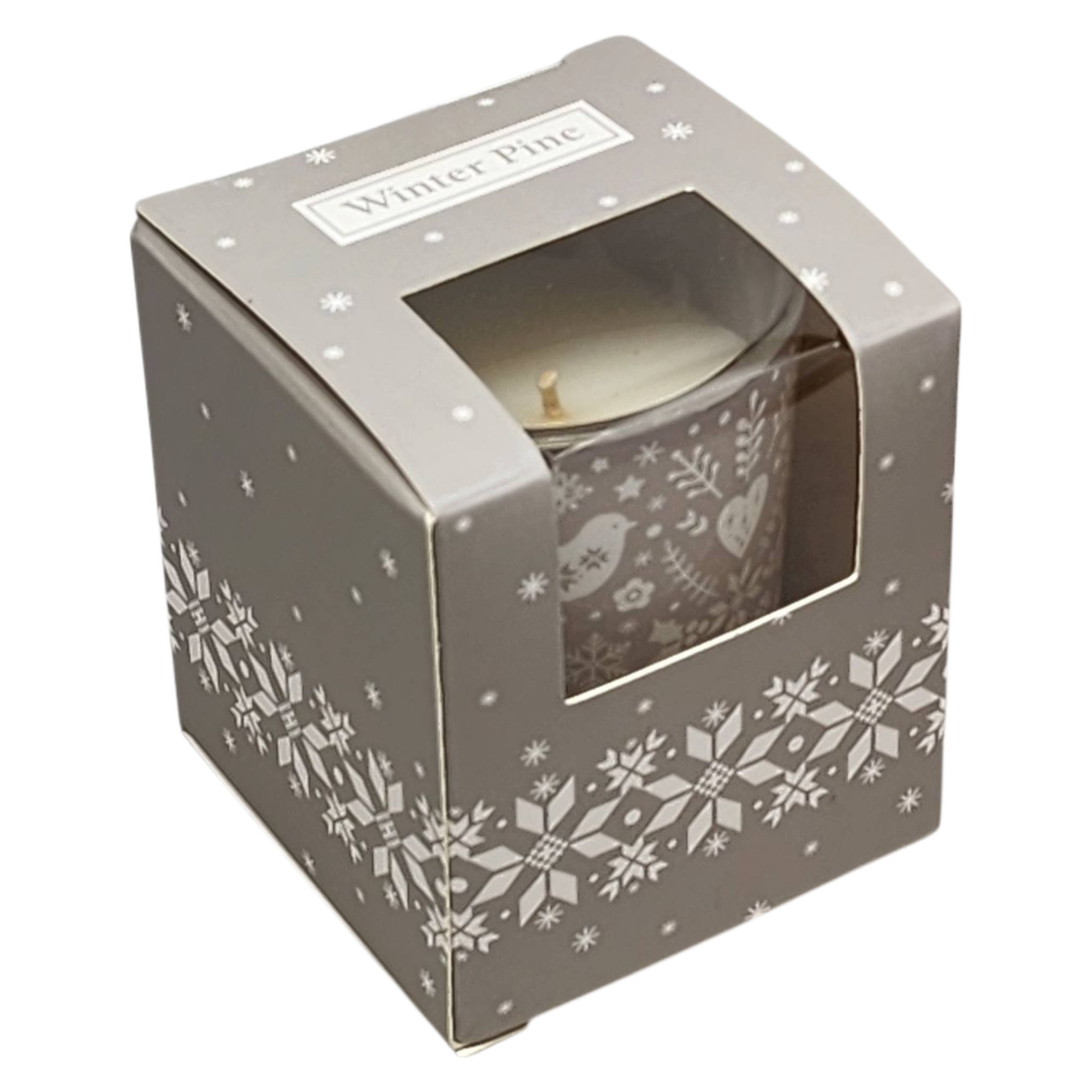 Glass Votive Scented Candle - Winter Pine