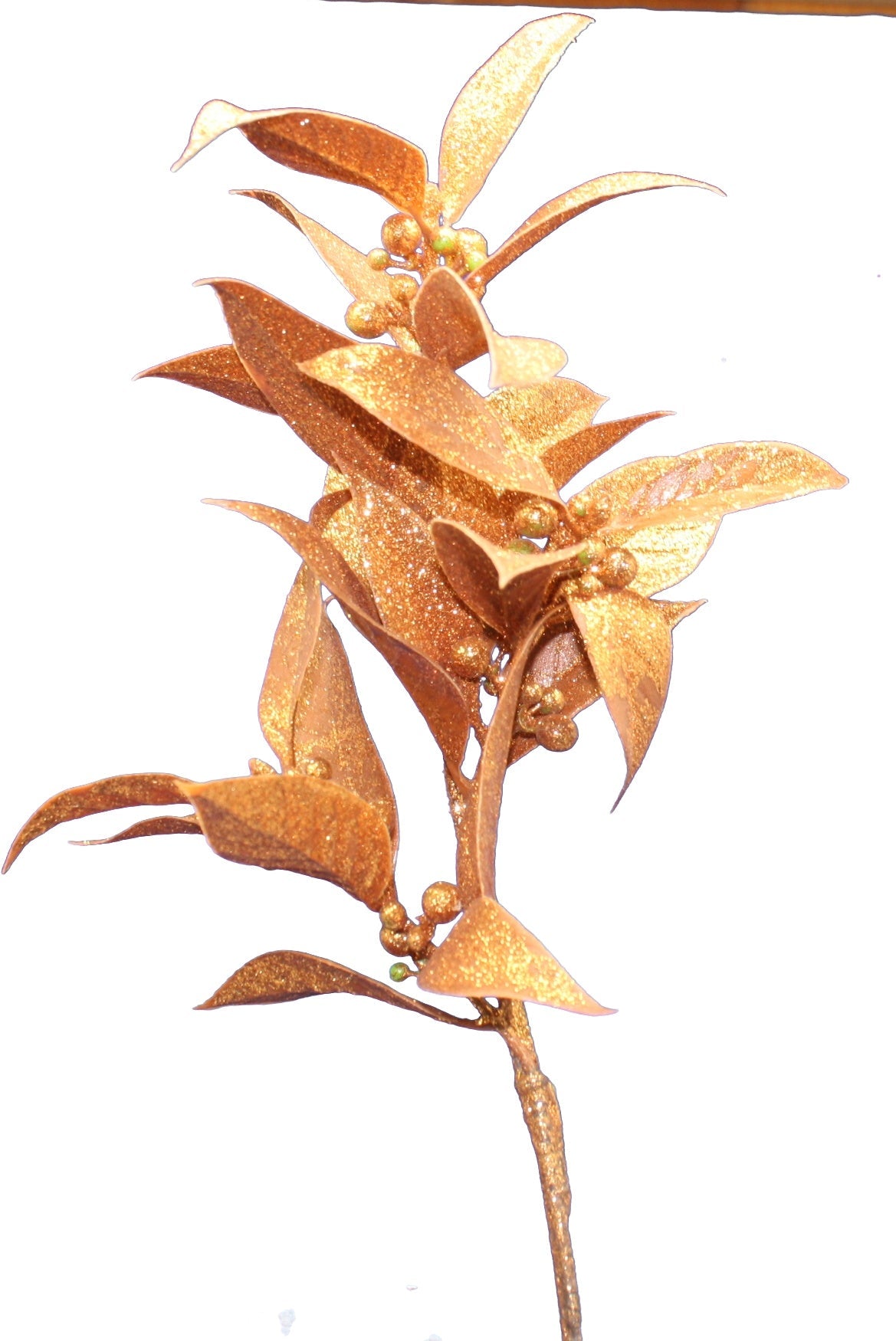 Glitter Laurel Spray - Copper