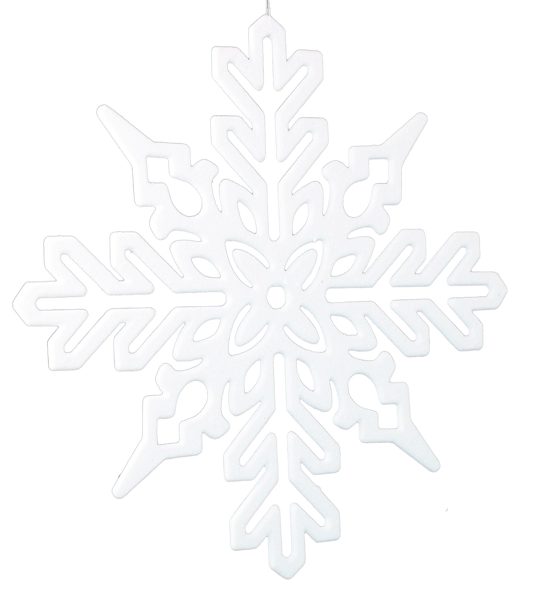 Glitter Snowflake 11 Inch Ornament - Heavy Sparkle - Die Cut