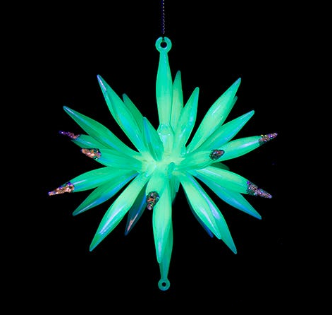 Glow In the Dark Starburst Ornament -