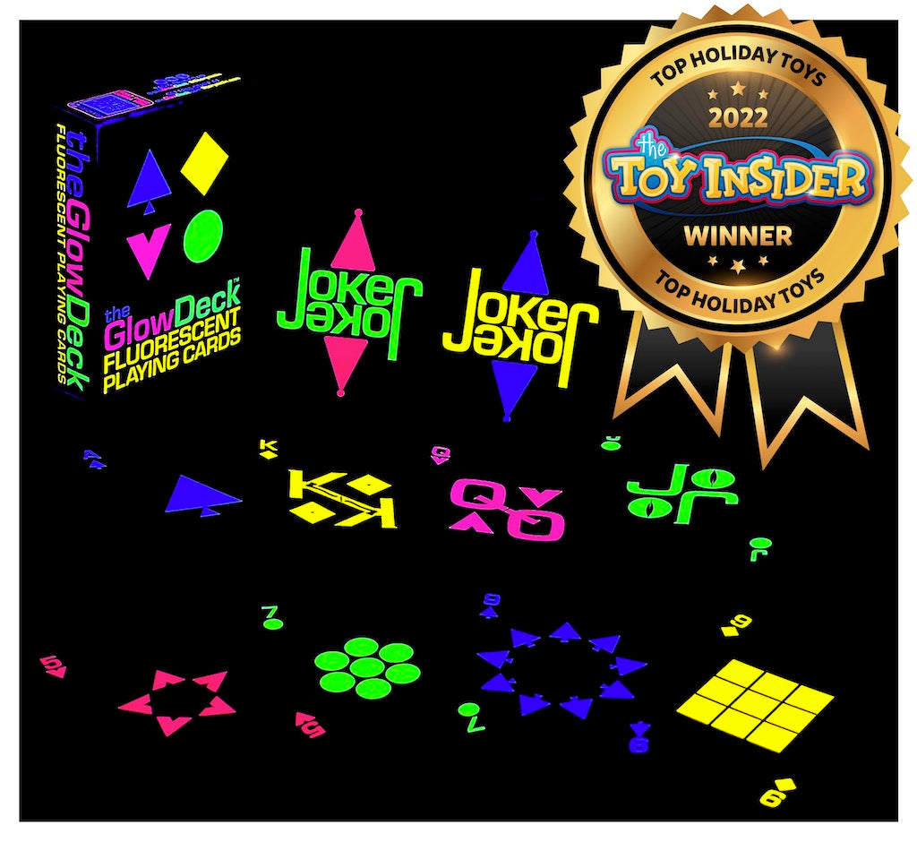 GlowDeckTM Fluorescent Playing Cards