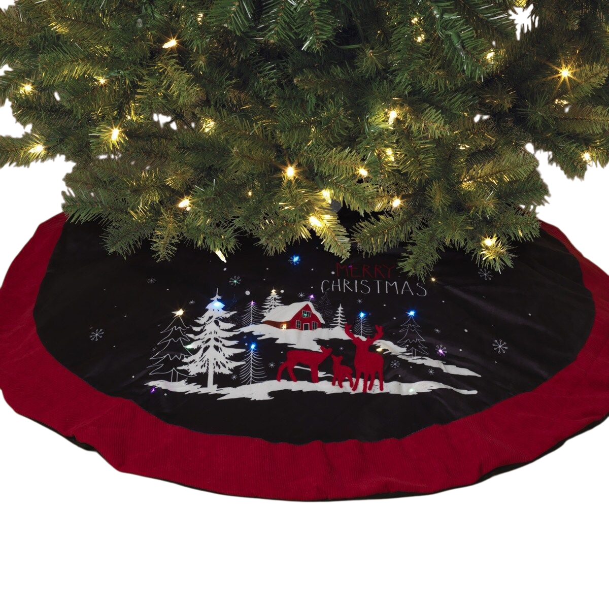 Glowing Winter Wonderland Tree Skirt