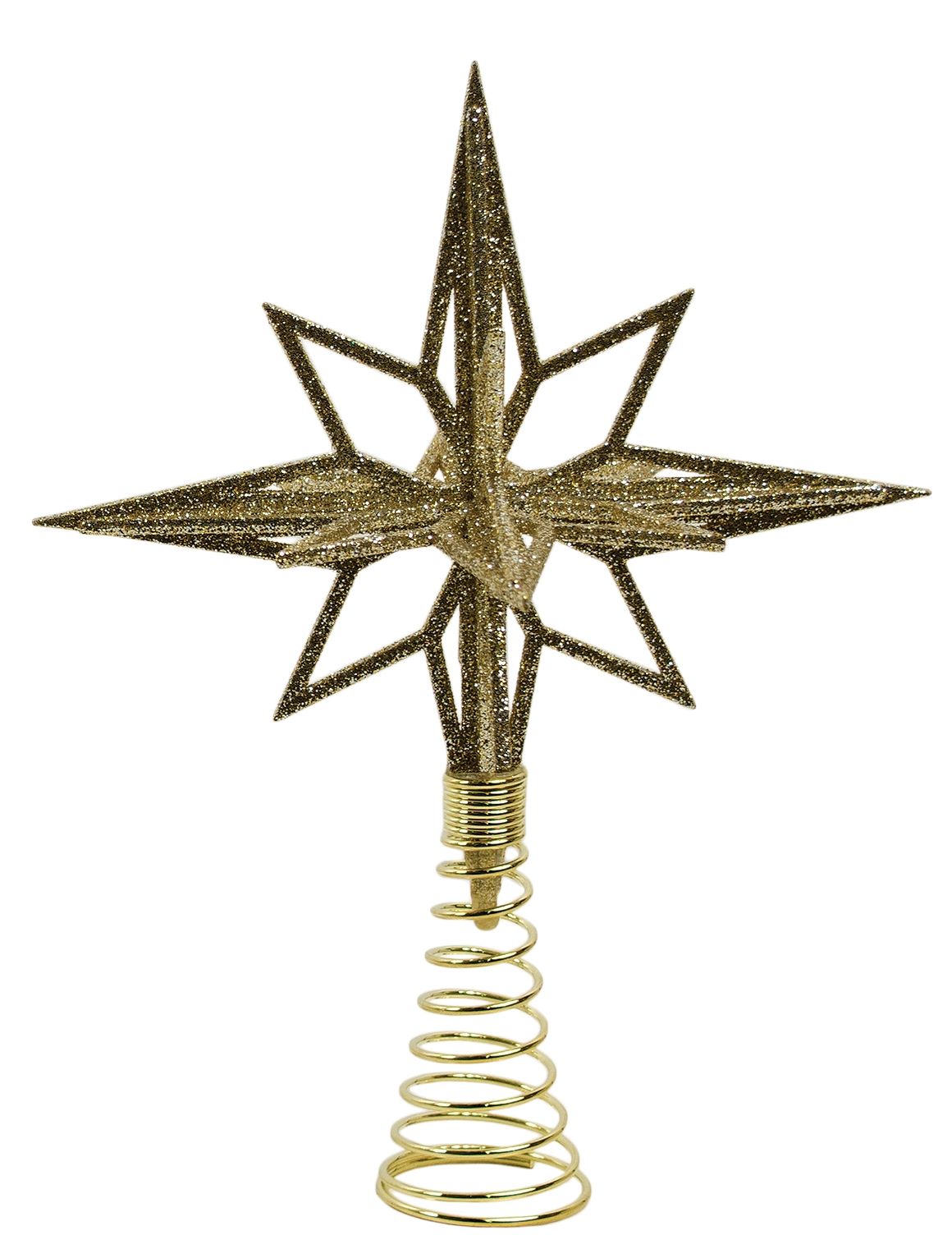 Gold Moravian Star Tree Topper