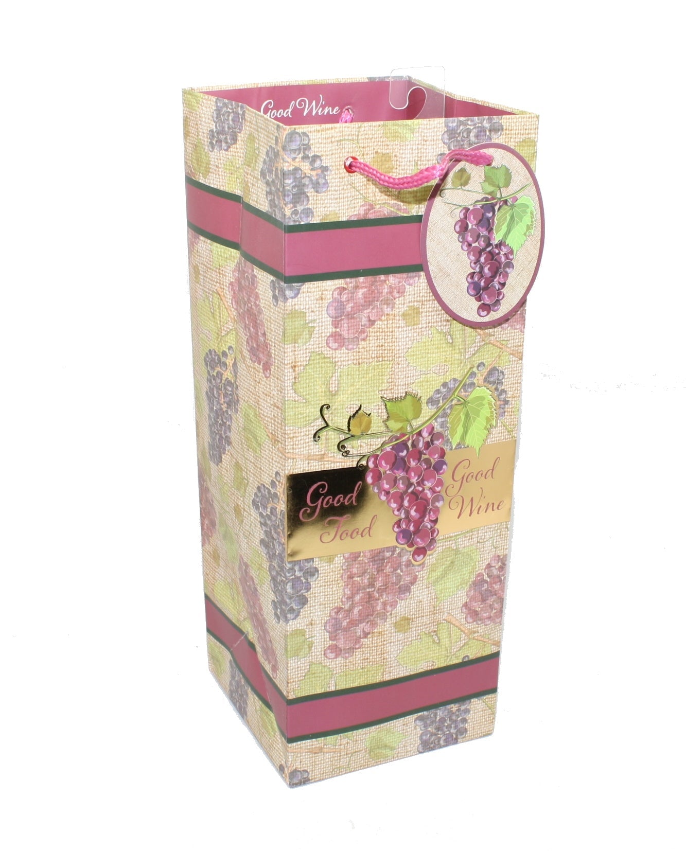 Good Food Good Wine Bottle Gift Bag