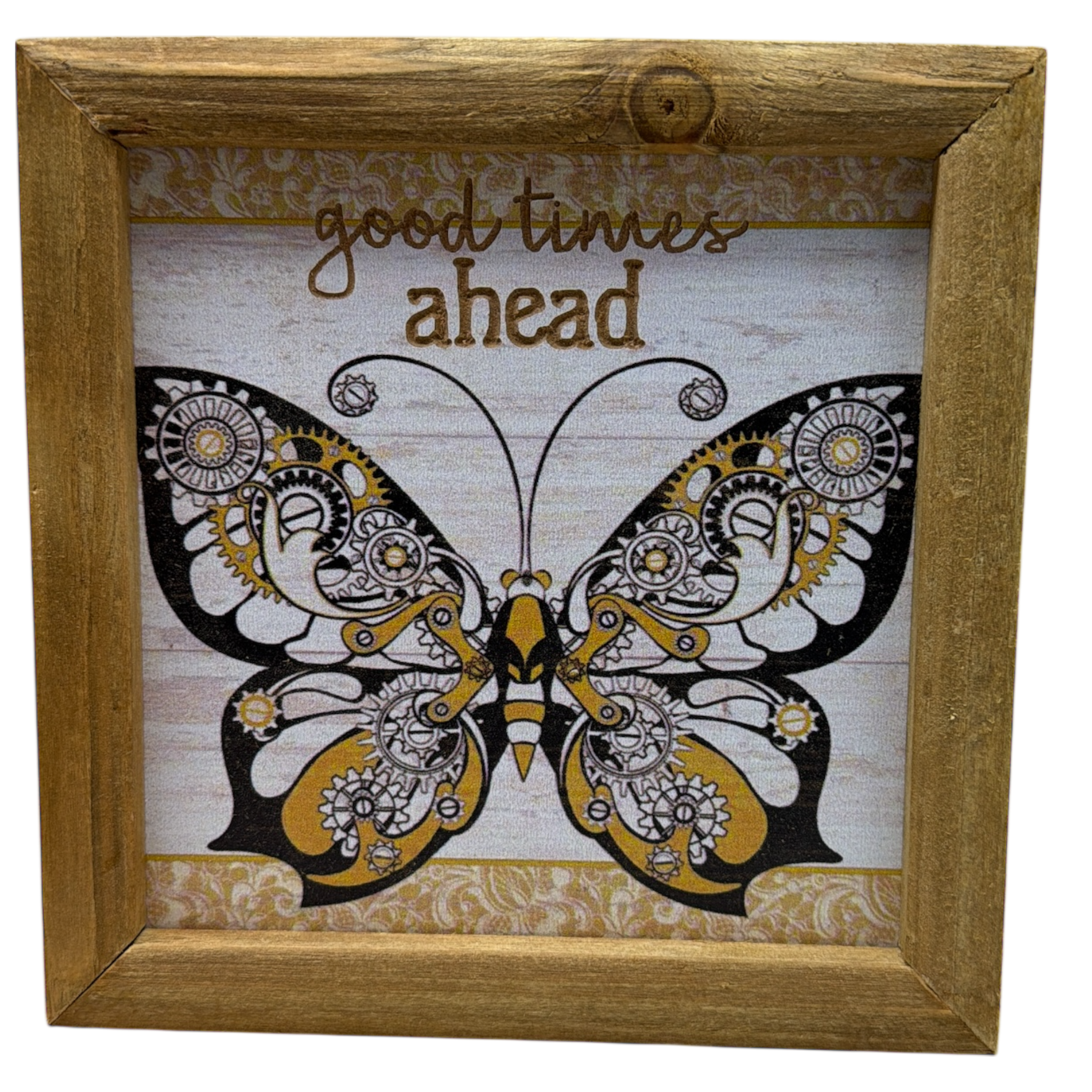 Good Time Ahead - Butterfly Wall Plaque