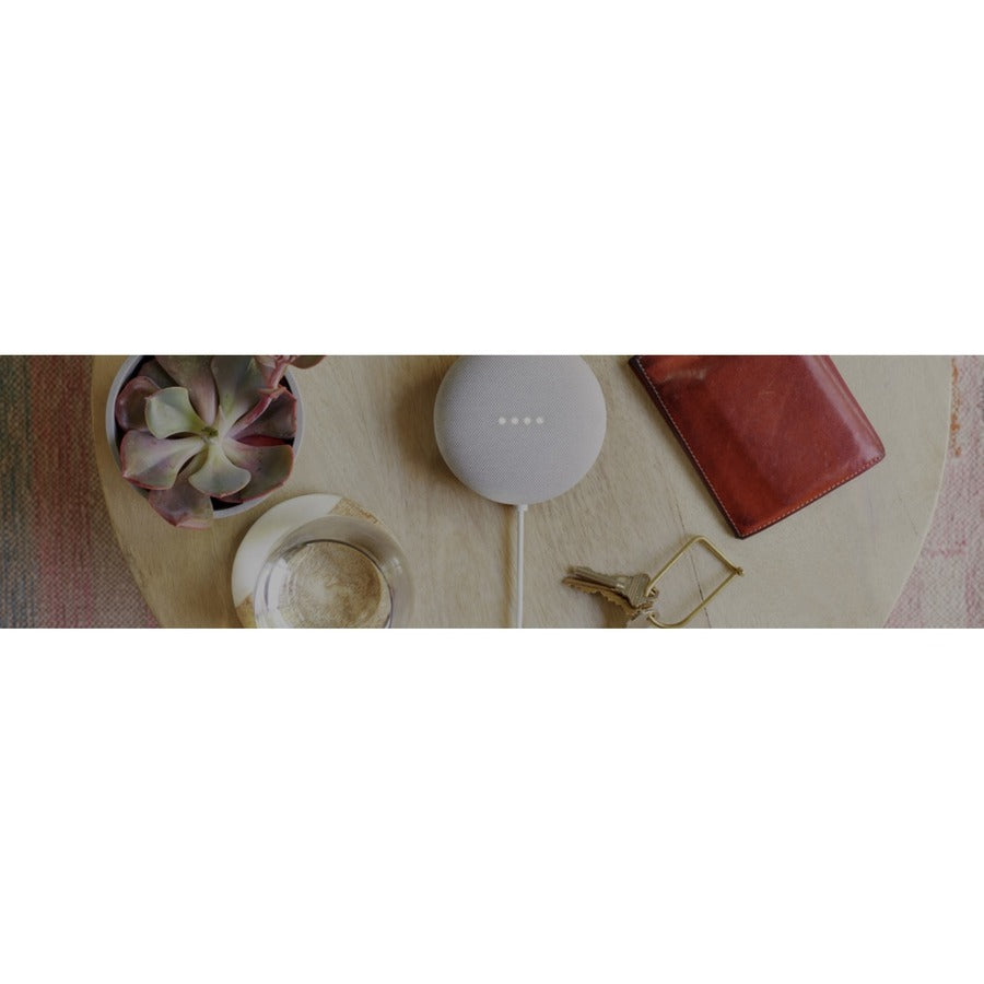 Google Nest Mini Ga00638-Us Bluetooth Smart Speaker - Google Assistant Supported - Chalk