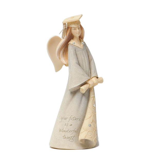 Graduation Mini Angel Stone Resin Figurine