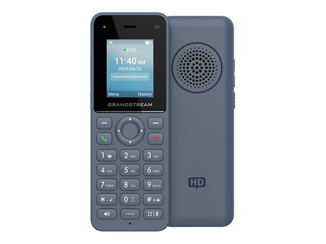 Grandstream WP816 - Wireless VoIP phone - with Bluetooth interface - IEEE 802.11a/b/g/n/ac/ax (Wi-Fi) - 3-way call