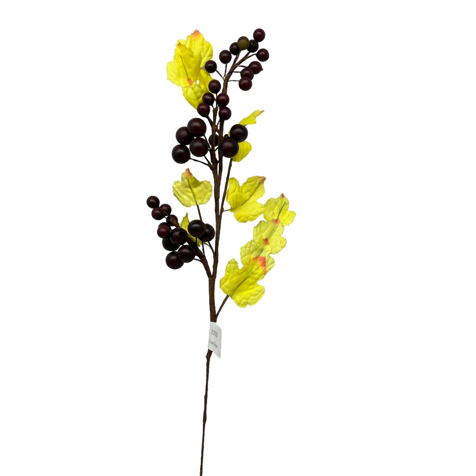 Grape Cluster Spray With Autumn Leaves 15 1/2 Inch