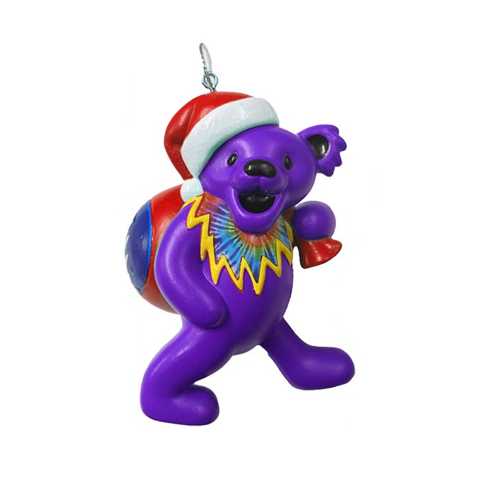 Grateful Dead Bear with Toy Bag Ornament -