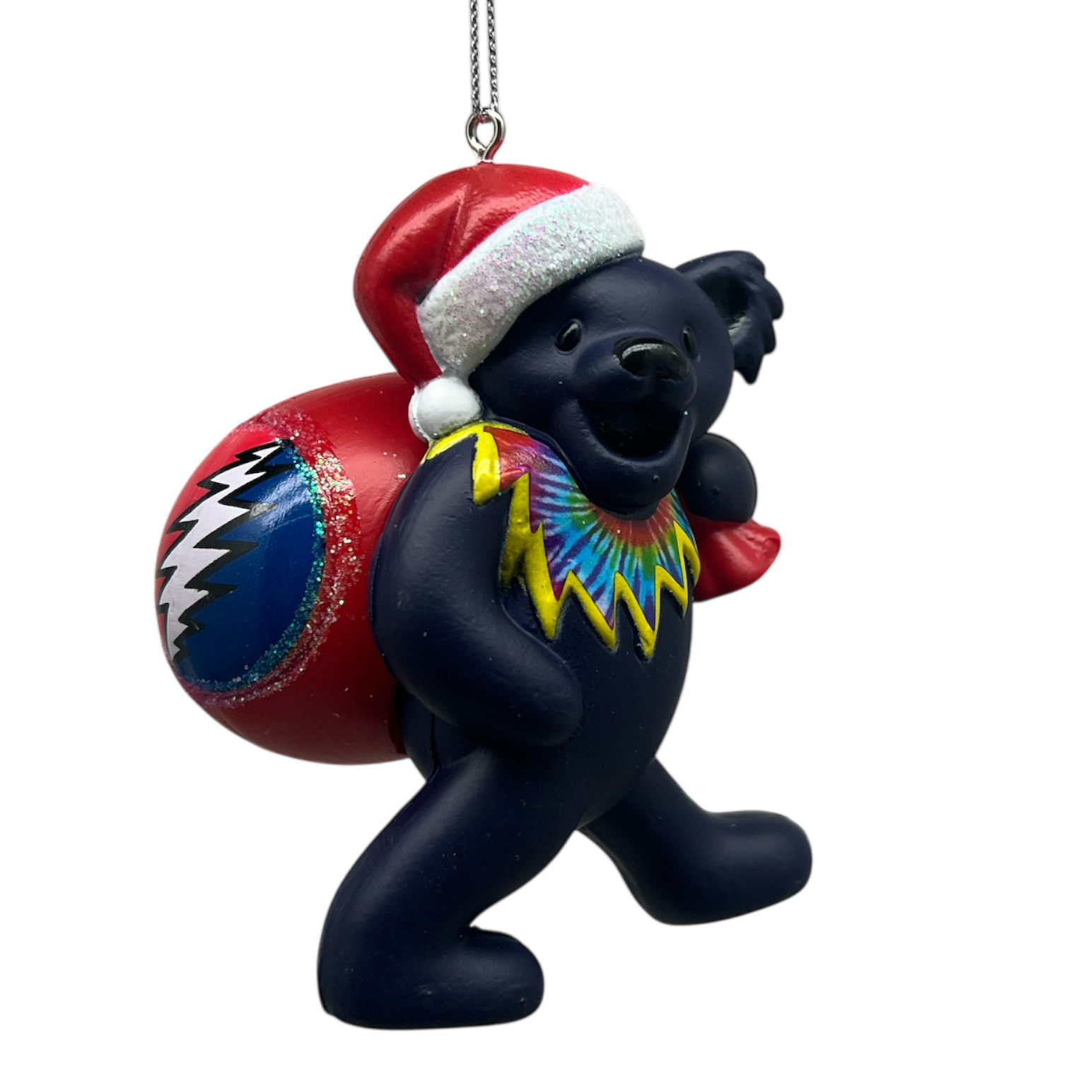 Grateful Dead Bear with Toy Bag Ornament -