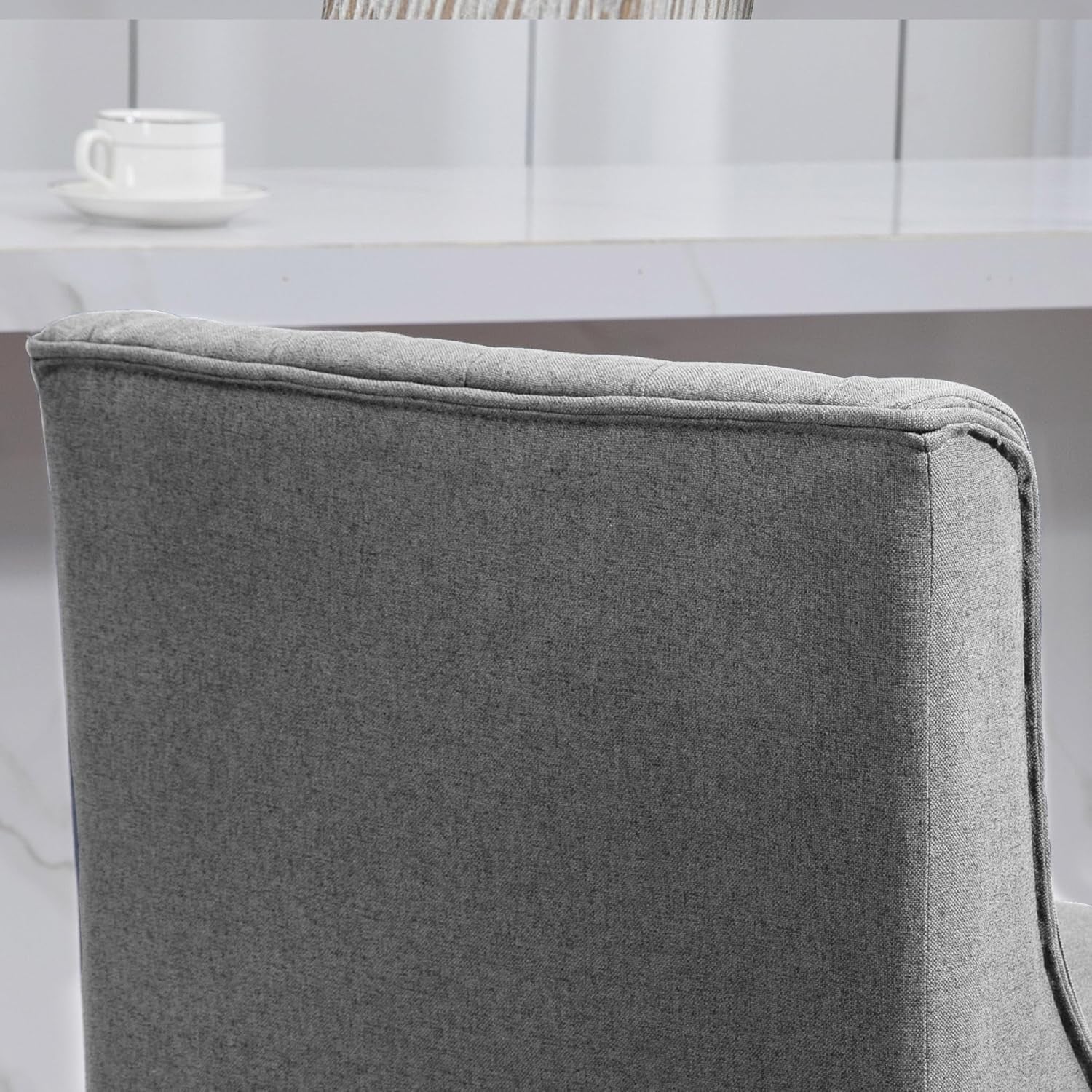 Gray 27-Inch Counter Height Swivel Bar Stools Set Of 2