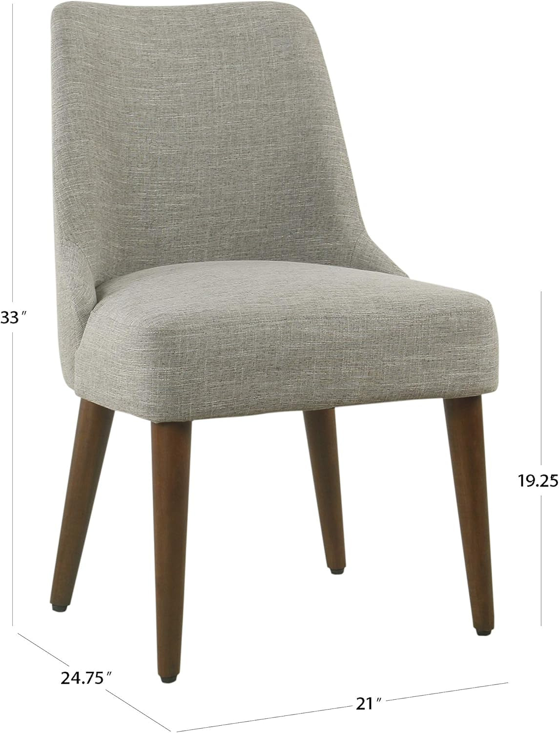 Gray Upholstered Dining Chair For Kitchen And Dining Room