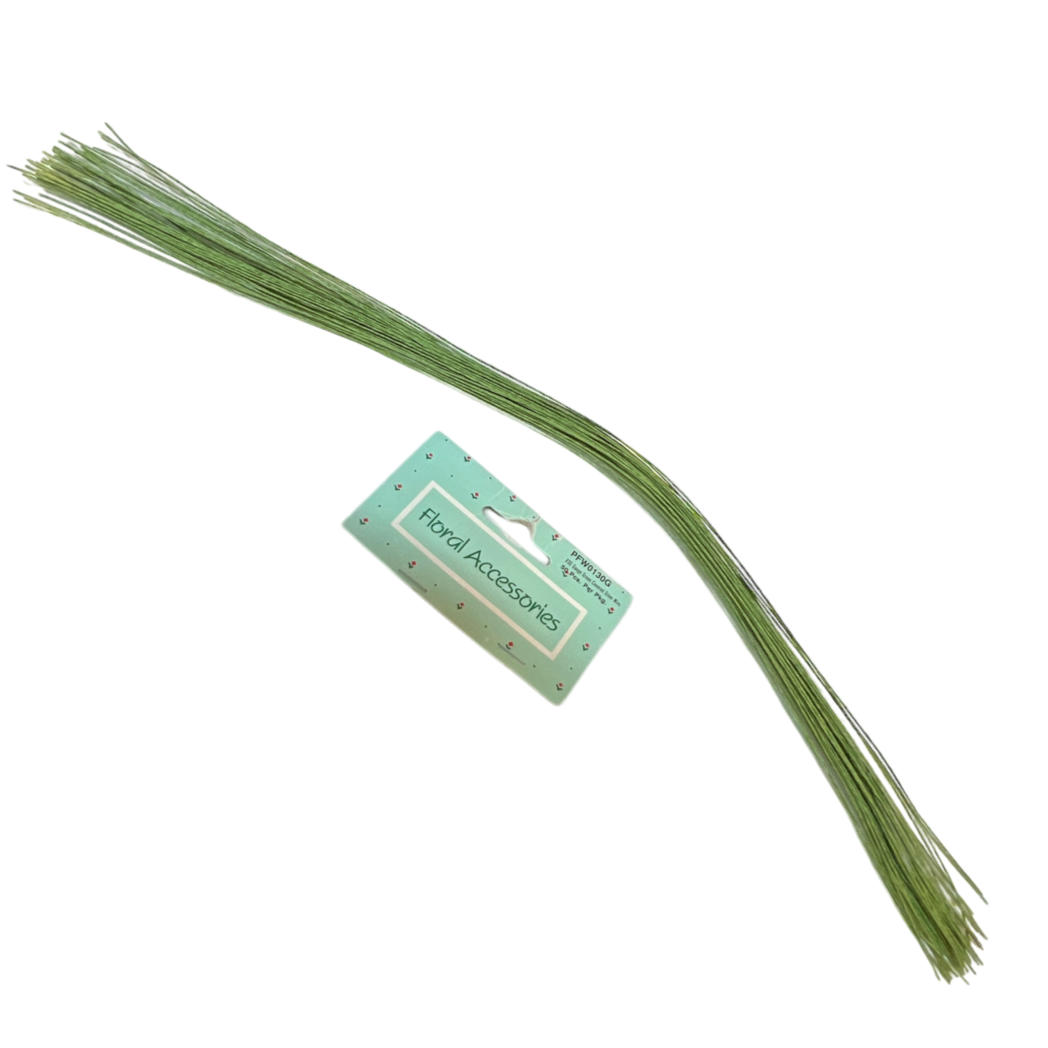Green Florist Stem Wire - 30 Gauge