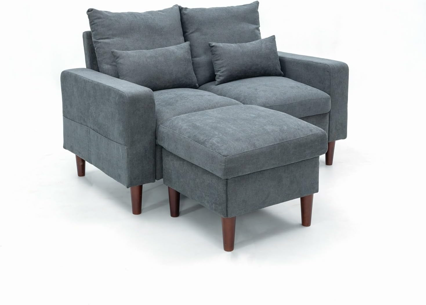 Grey Modern Sofa Set 2 Seater Sectional For Living Room