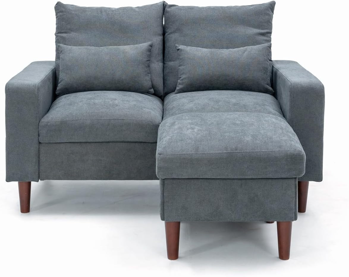 Grey Modern Sofa Set 2 Seater Sectional For Living Room