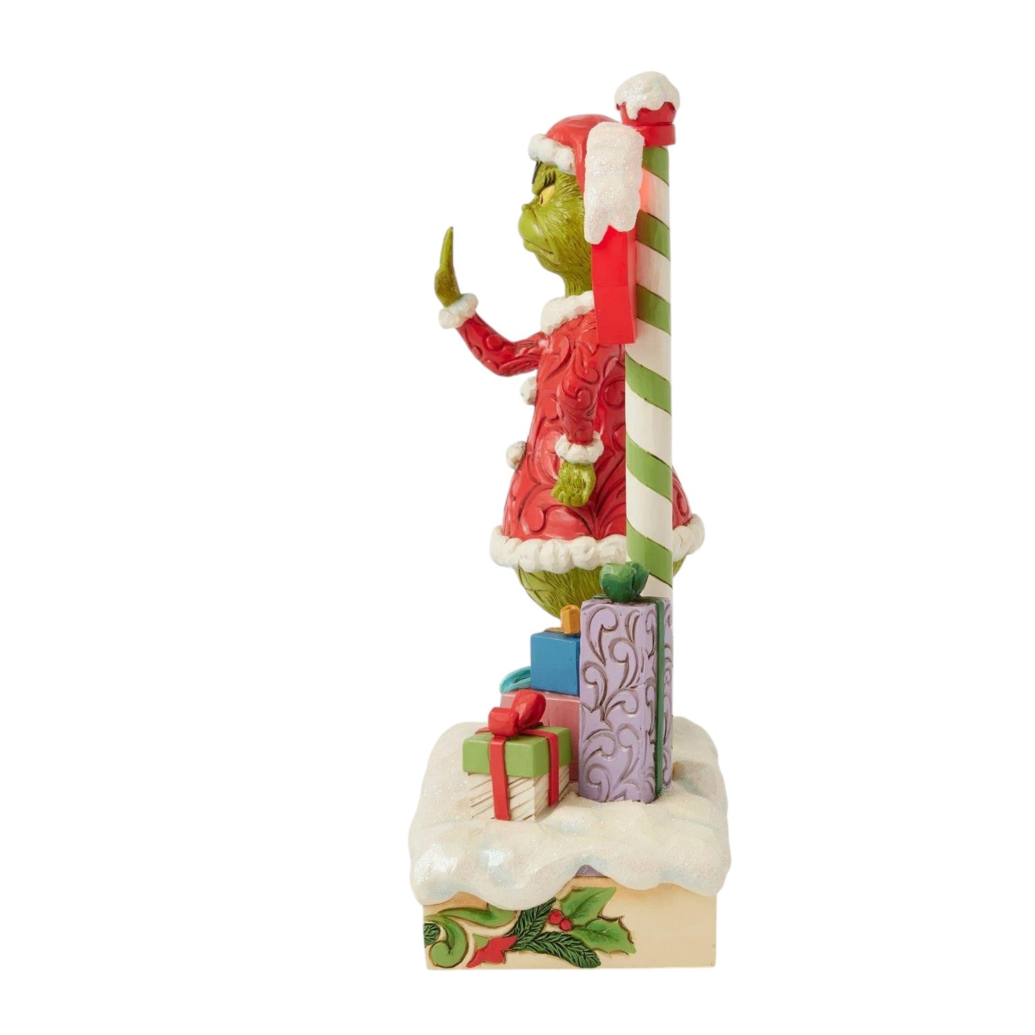 Grinch by Lighted Stop Sign