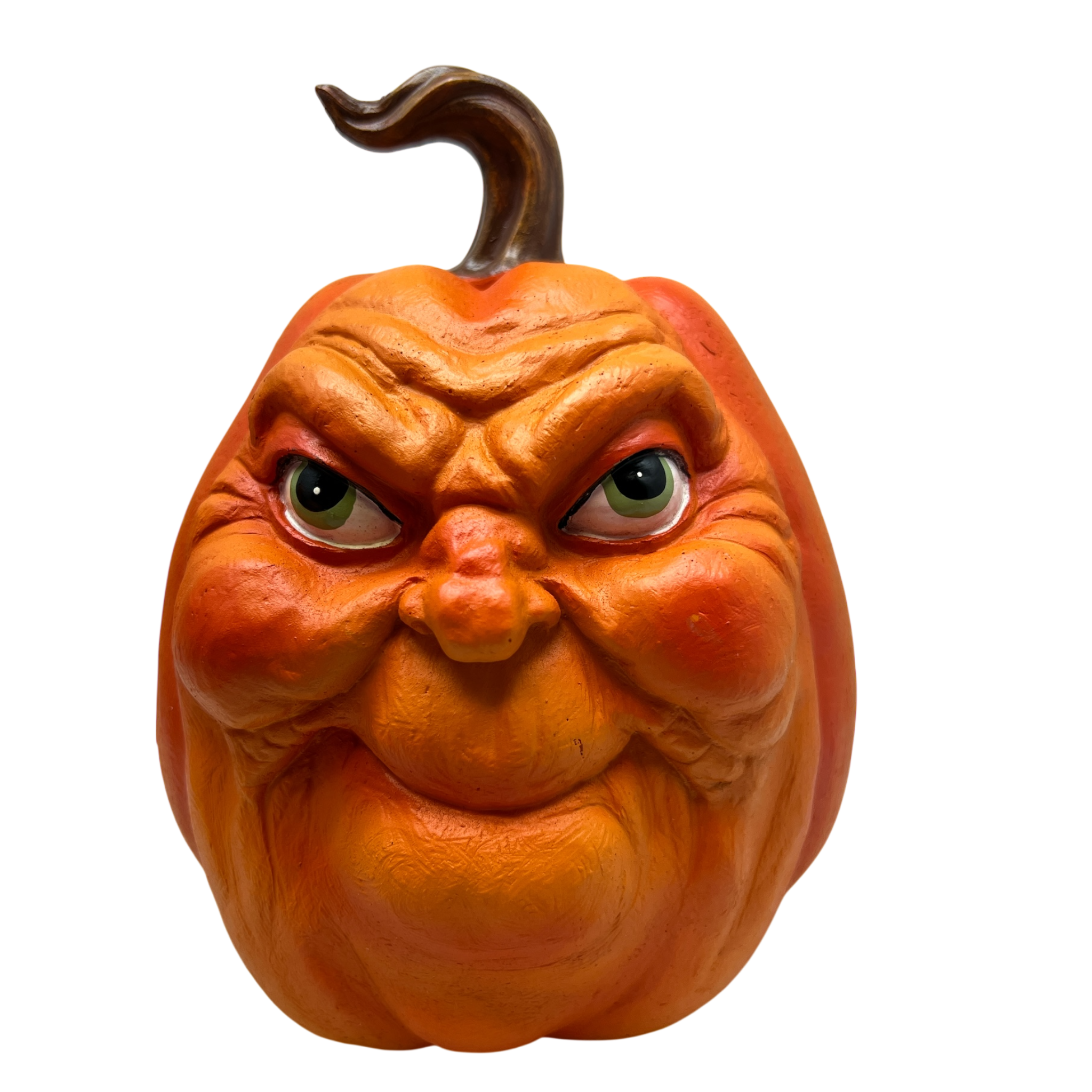 Grumpy Pumpkin Face