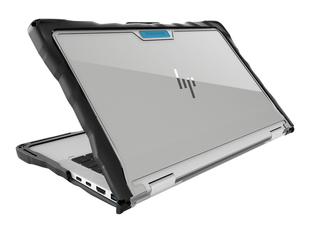 Gumdrop DropTech Series - Notebook shell case - rugged - black, transparent - for HP EliteBook x360 1040 G7 Notebook, 1040 G8 01H018
