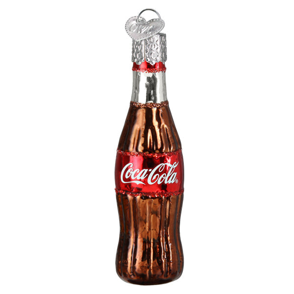 Gumdrop Mini Coca-Cola Bottle Glass Ornament