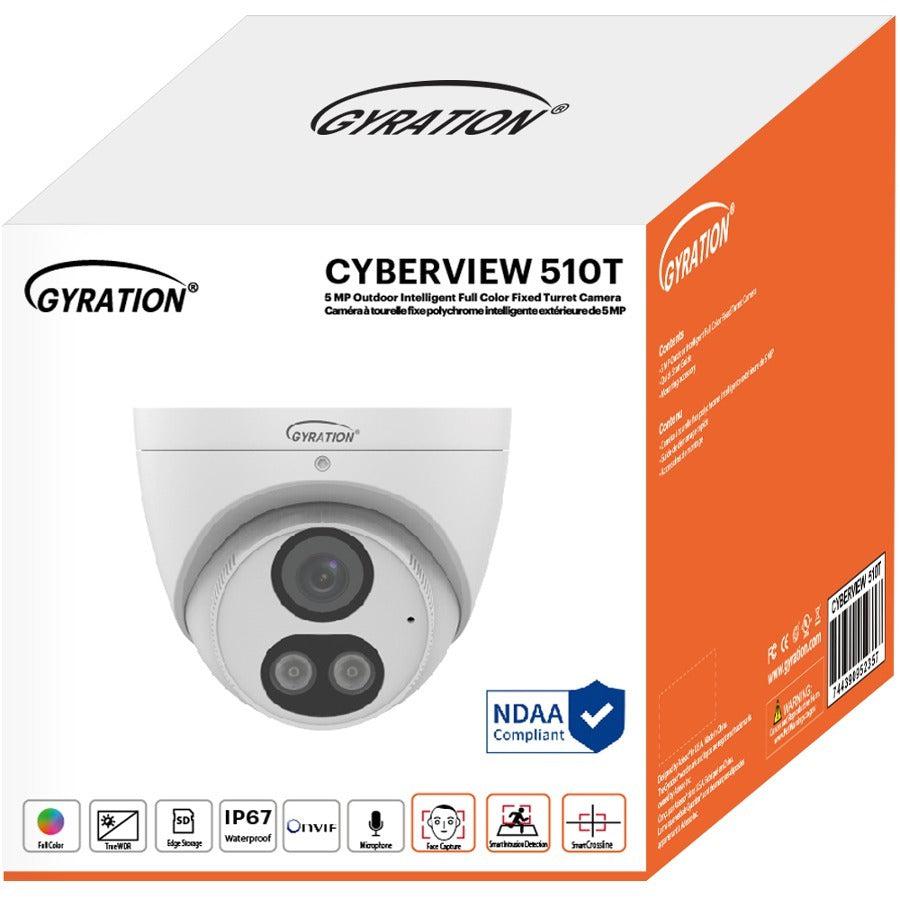 Gyration CYBERVIEW 510T 5 Megapixel Indoor/Outdoor HD Network Camera - Color - Turret
