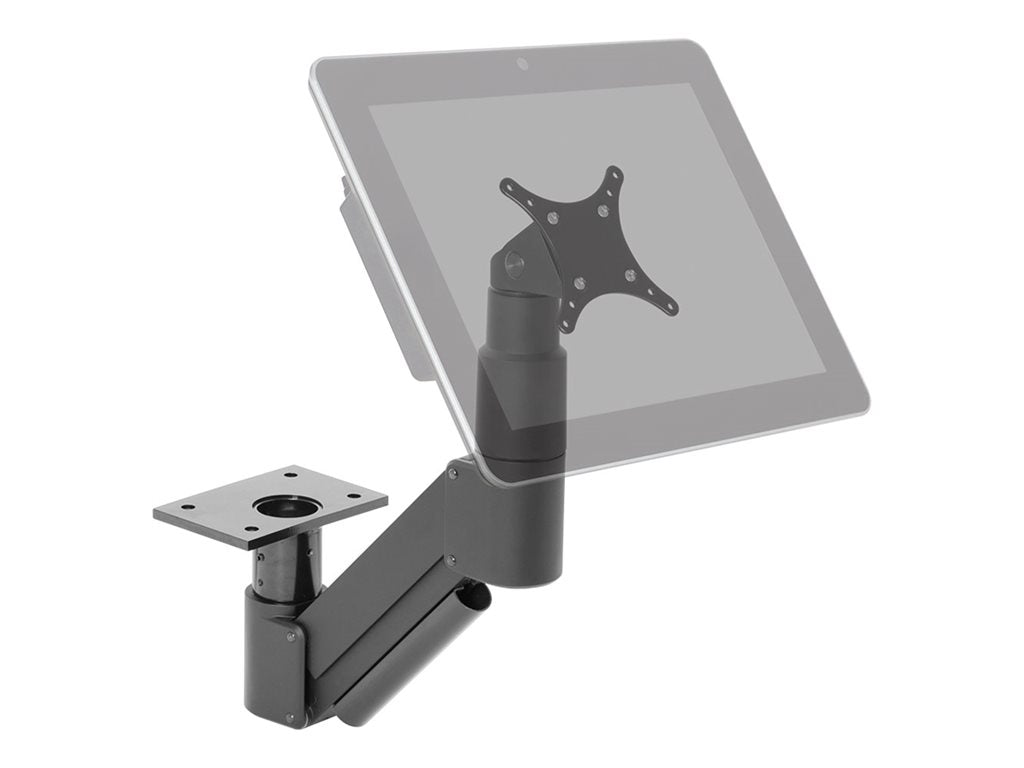 HAT Design Works 3520 - Mounting kit (articulating arm mount) - for monitor - vista black - screen size: up to 27 - under-the-table 3520-450-104
