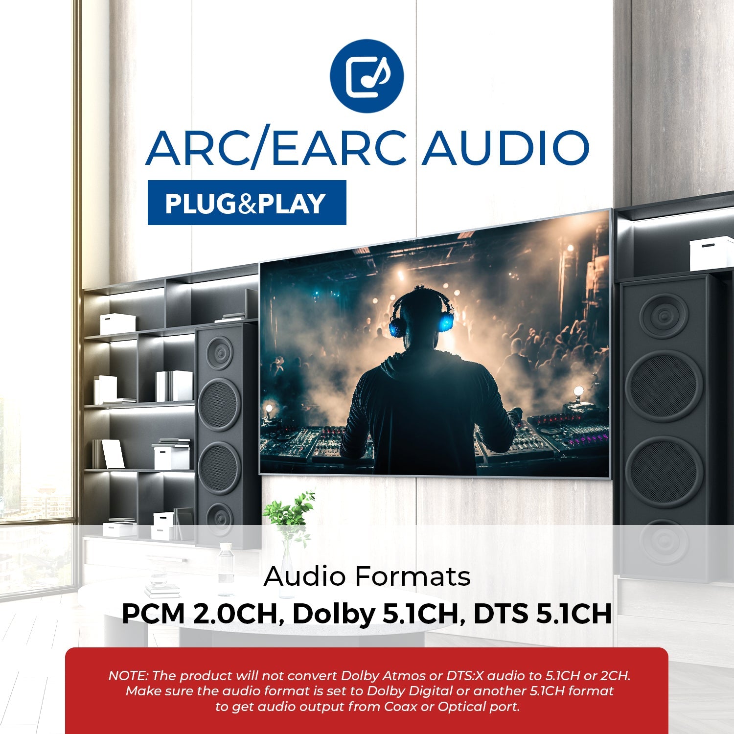 HDMI (ARC/eARC) To Digital Audio Converter (DA41)
