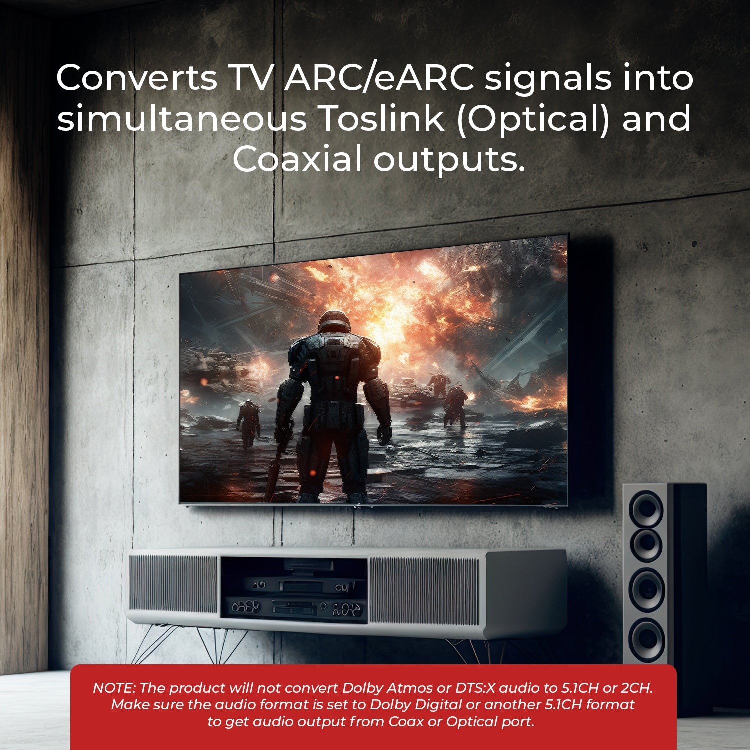 HDMI (ARC/eARC) To Digital Audio Converter (DA41)