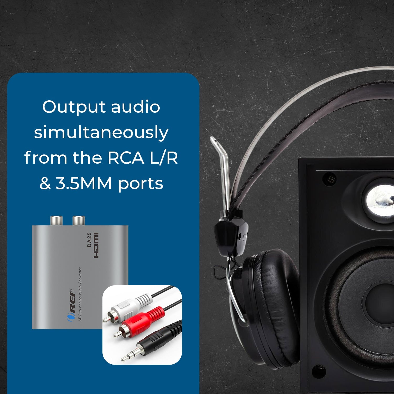 HDMI ARC/eARC to Analog Audio Converter (DA25)