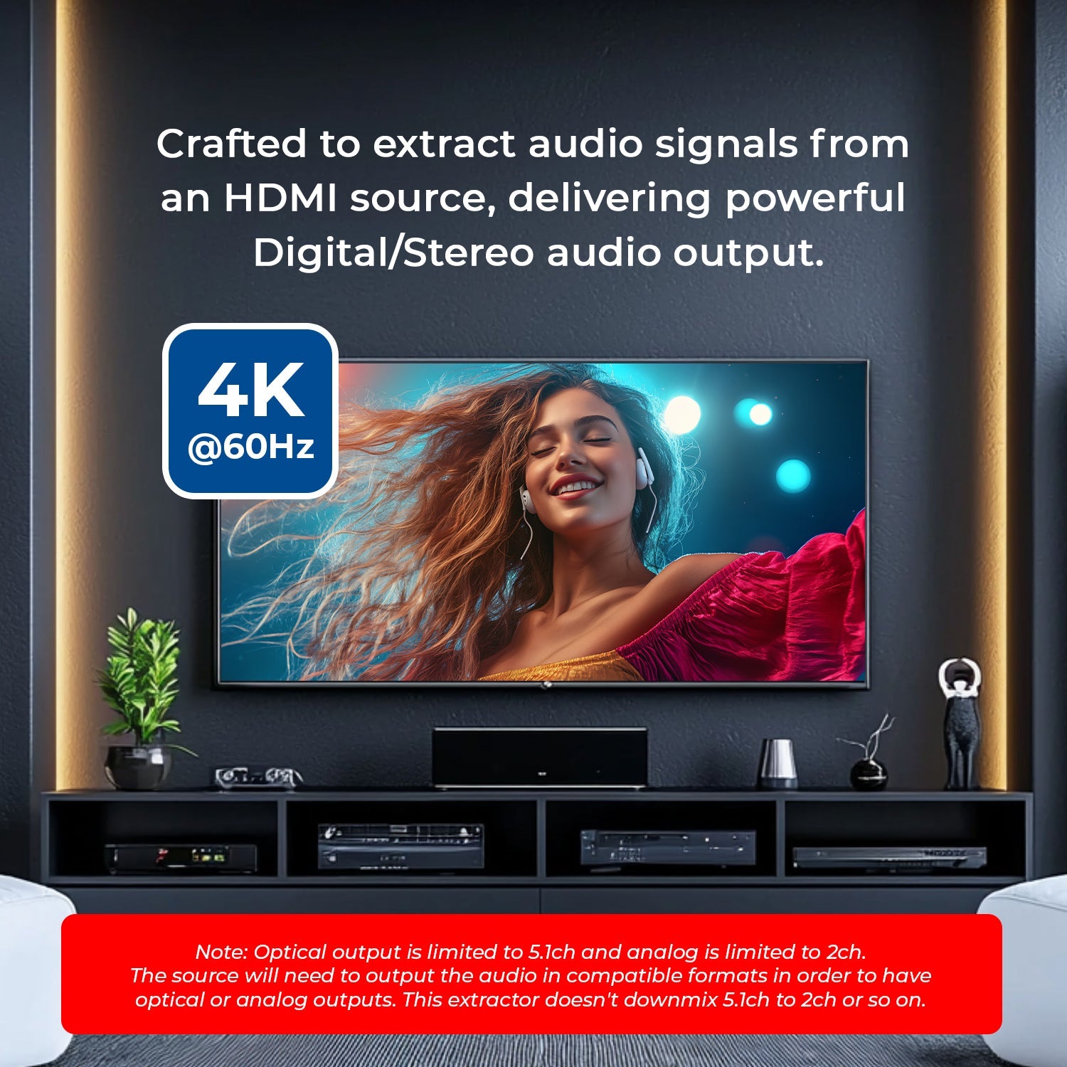 HDMI Audio Extractor Converter - SPDIF + 3.5mm Output (HDA-912)