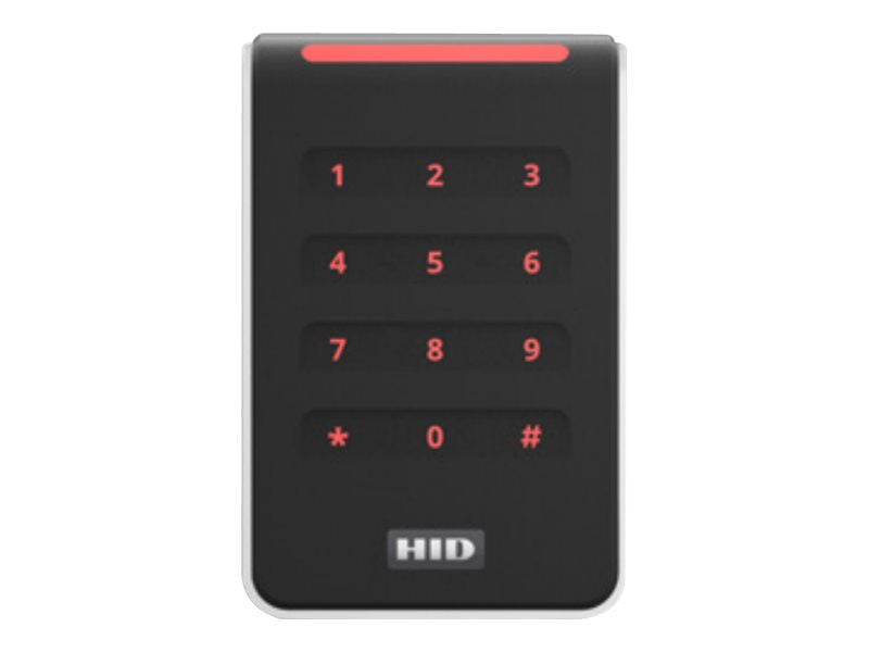HID Signo 40K - Access control terminal with keypad - wired - serial RS-485/Wiegand - black bezel with silver trim