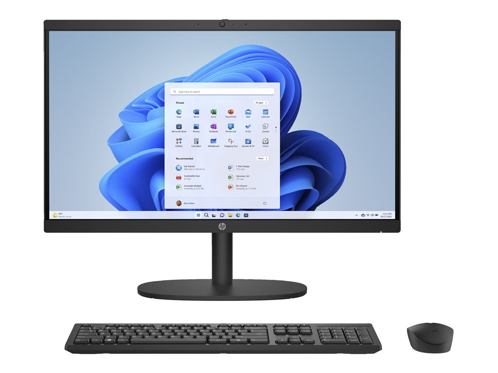 HP 22-dg0040 - All-in-one N-series N200 / up to 3.7 GHz - RAM 8 GB - SSD 512 GB - NVMe - UHD Graphics - Gigabit