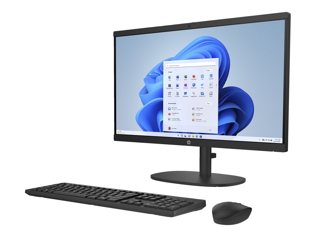 HP 22-dg0040 - All-in-one N-series N200 / up to 3.7 GHz - RAM 8 GB - SSD 512 GB - NVMe - UHD Graphics - Gigabit