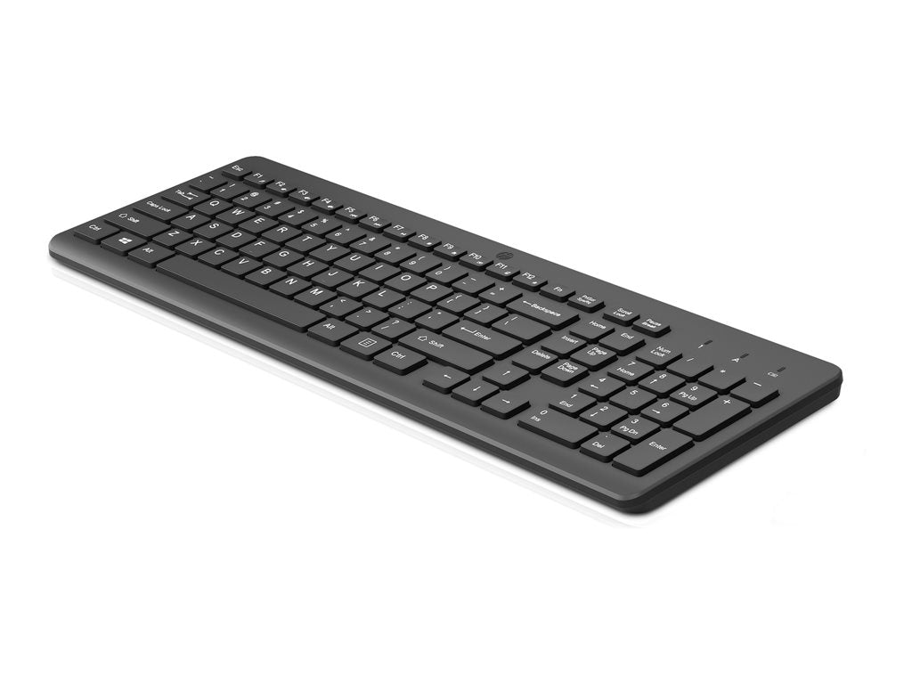 HP 225 - Keyboard - 2.5-zone layout - wireless - 2.4 GHz - US - black 805T1AA#ABA