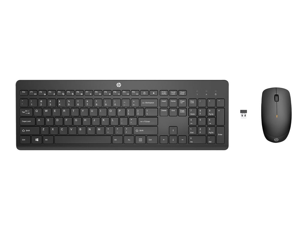 HP 235 - Keyboard and mouse set - wireless - US - Smart Buy - for Elite Mobile Thin Client mt645 G7; Pro Mobile Thin Client mt440 1Y4D0UT#ABA