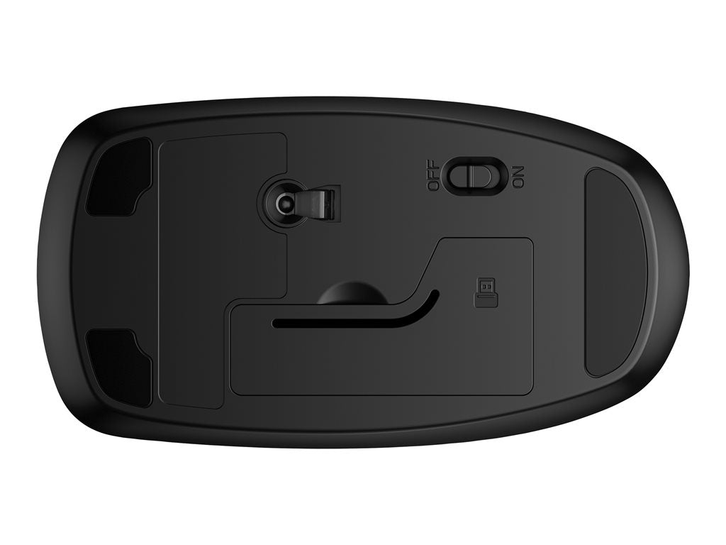 HP 235 Slim - Mouse - optical - 3 buttons - wireless - 2.4 GHz - USB wireless receiver - black - Smart Buy 4E407UT#ABL