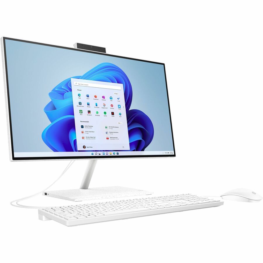 HP 24-cb0000a 24-cb0018 All-in-One Computer - AMD Athlon Gold 3150U Dual-core (2 Core) 2.40 GHz - 8 GB RAM DDR4 SDRAM - 512 GB M.2 PCI Express NVMe SSD - 23.8" Full HD 1920 x 1080 - Desktop - Starry White - Refurbished