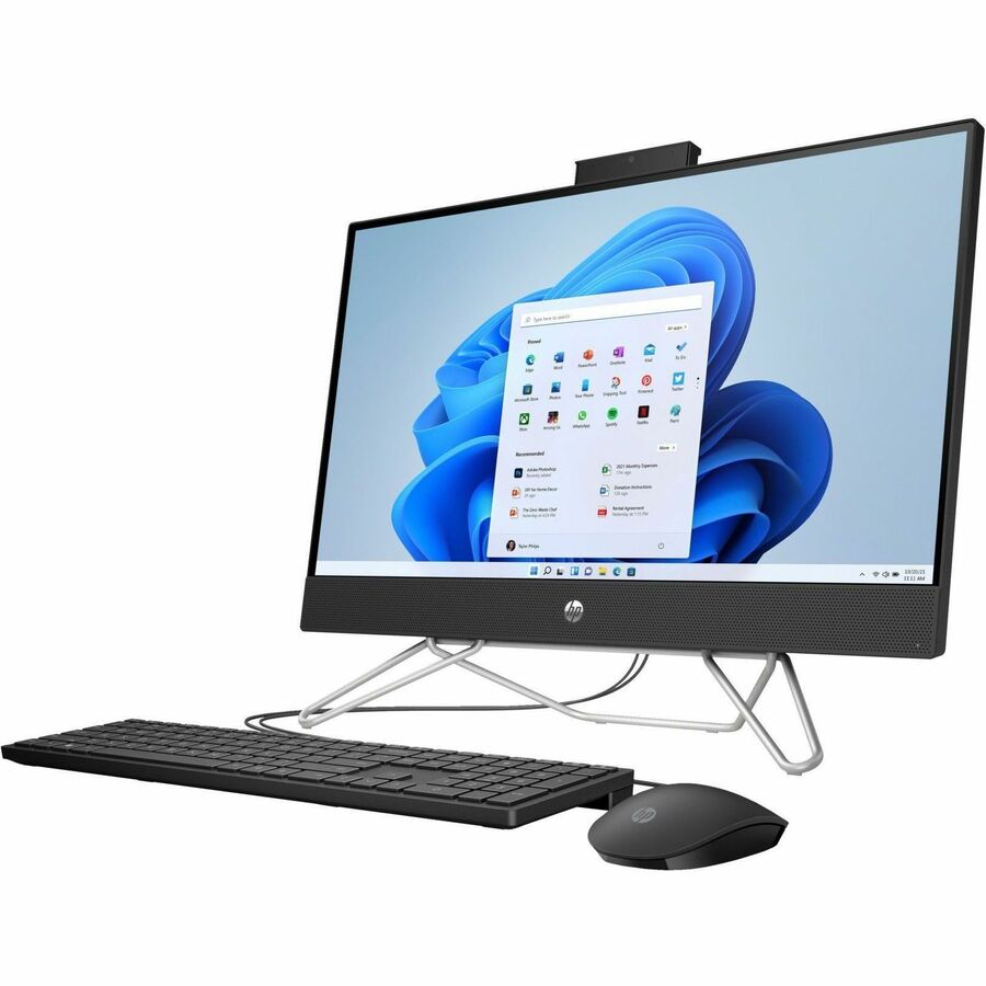 HP 24-cb0000a 24-cb0309c All-in-One Computer - AMD Athlon Gold 3150U Dual-core (2 Core) 2.40 GHz - 8 GB RAM DDR4 SDRAM - 512 GB M.2 PCI Express NVMe SSD - 23.8" Full HD 1920 x 1080 - Desktop - Jet Black - Refurbished