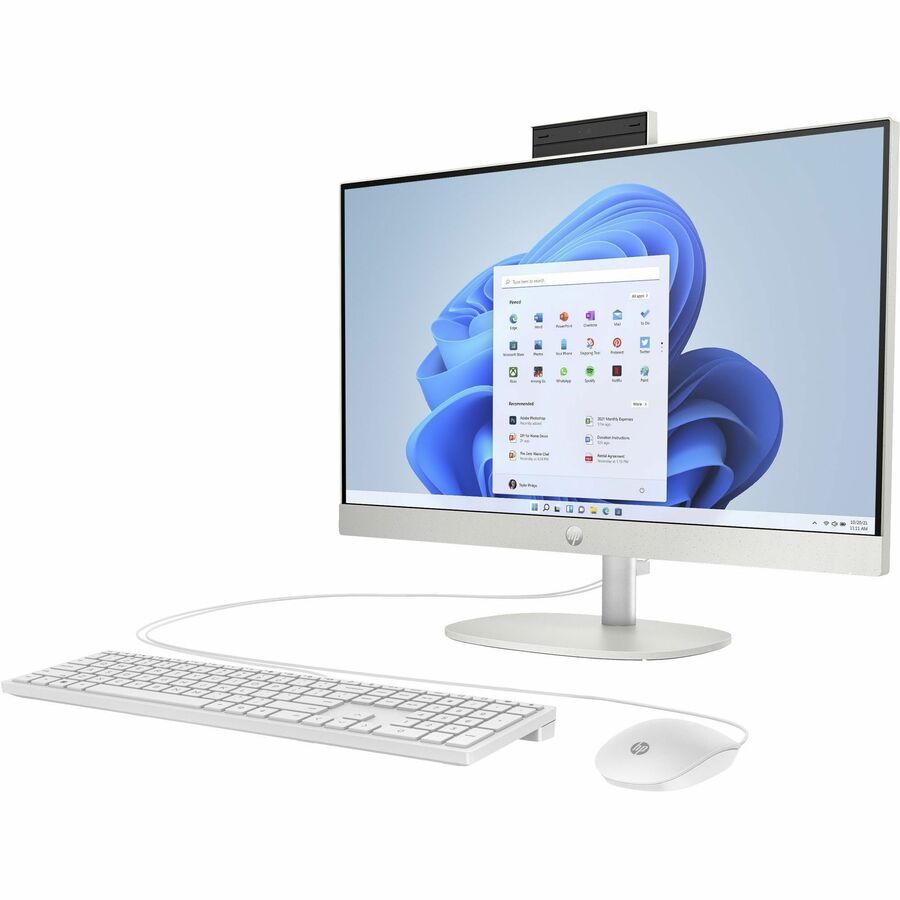 HP 24-cr0000i 24-cr0030 All-in-One Computer - Intel Core i3 i3-N300 Octa-core (8 Core) - 8 GB RAM DDR4 SDRAM - 256 GB M.2 PCI Express NVMe SSD - 23.8" Full HD 1920 x 1080 - Desktop - Jet Black