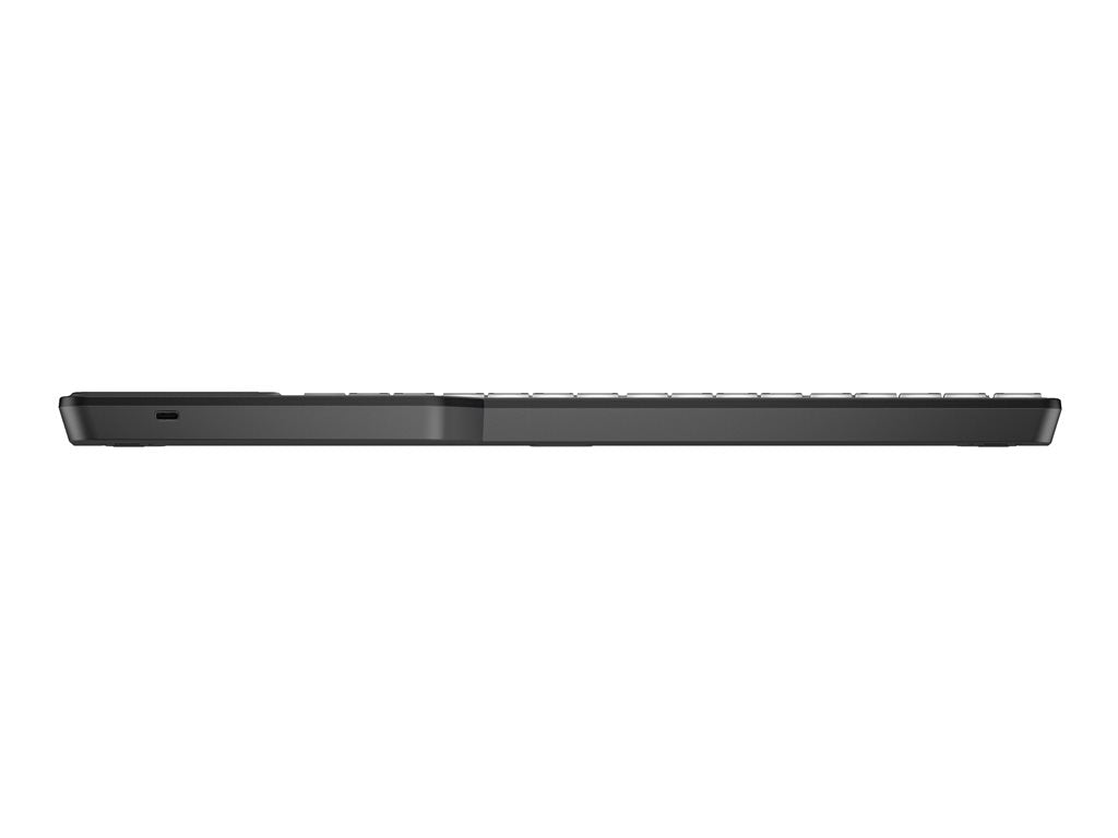 HP 400 - Keyboard - compact size, 2-zone layout, 12 programmable keys, low profile key travel, multi-device - backlit -