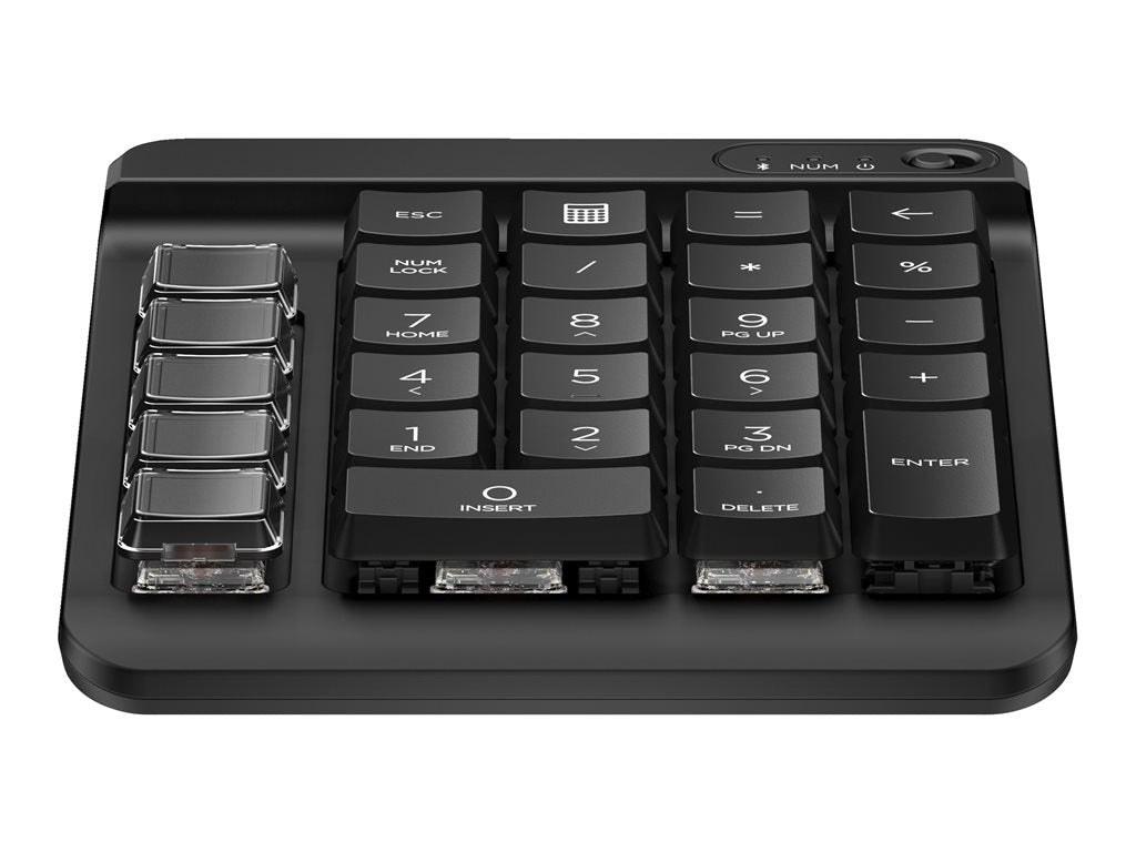 HP 435 - Keypad - 9 programmable keys, low profile key travel, swappable keycaps with stickers - wireless - Bluetooth 5.3 - US 7N7C3AA#ABA