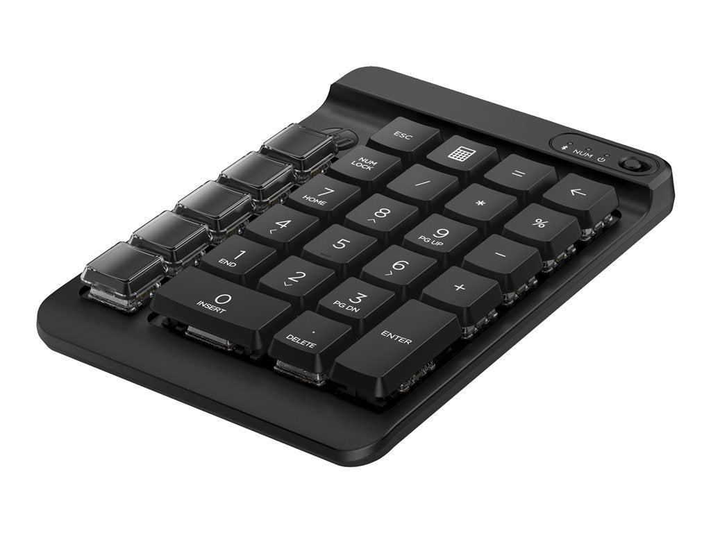 HP 435 - Keypad - 9 programmable keys, low profile key travel, swappable keycaps with stickers - wireless - Bluetooth 5.3 - US 7N7C3AA#ABA