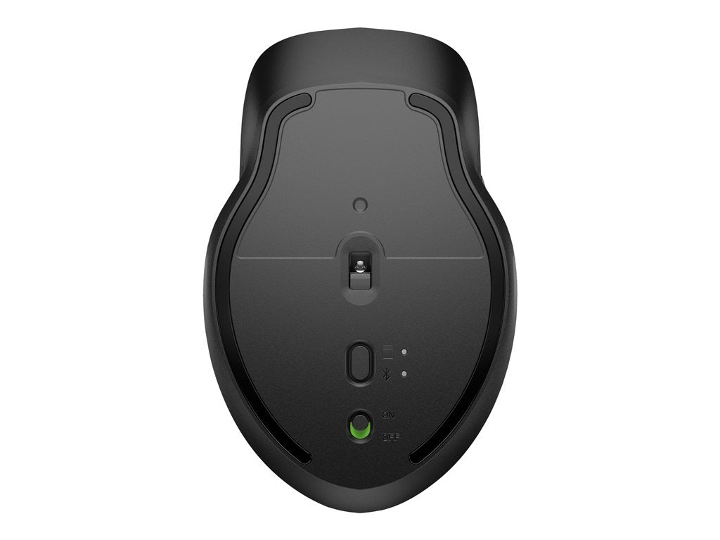 HP 435 - Mouse - ergonomic - 5 buttons - wireless - Bluetooth, 2.4 GHz - Bluetooth USB adapter - jack black - for Elite Mobile 3B4Q5AA#ABA