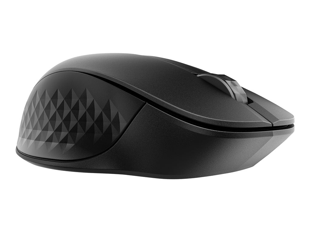 HP 435 - Mouse - ergonomic - 5 buttons - wireless - Bluetooth, 2.4 GHz - Bluetooth USB adapter - jack black - for Elite Mobile 3B4Q5AA#ABA